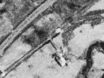 中頓別町字栄の空中写真。昭和23年5月7日、米軍撮影。